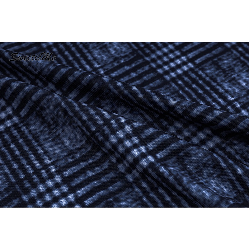 Đầm Hai Dây Hở Lưng Dáng Ôm In Họa Tiết Caro Thời Trang   Cho Bạn Gái