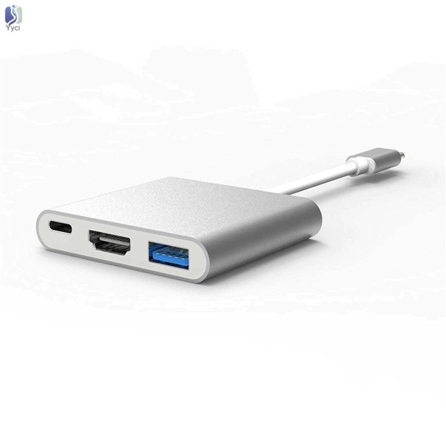 Adapter USB Type C sang USB-C 4K HDMI 3 trong 1 Cho Laptop,Ipad,PC | WebRaoVat - webraovat.net.vn