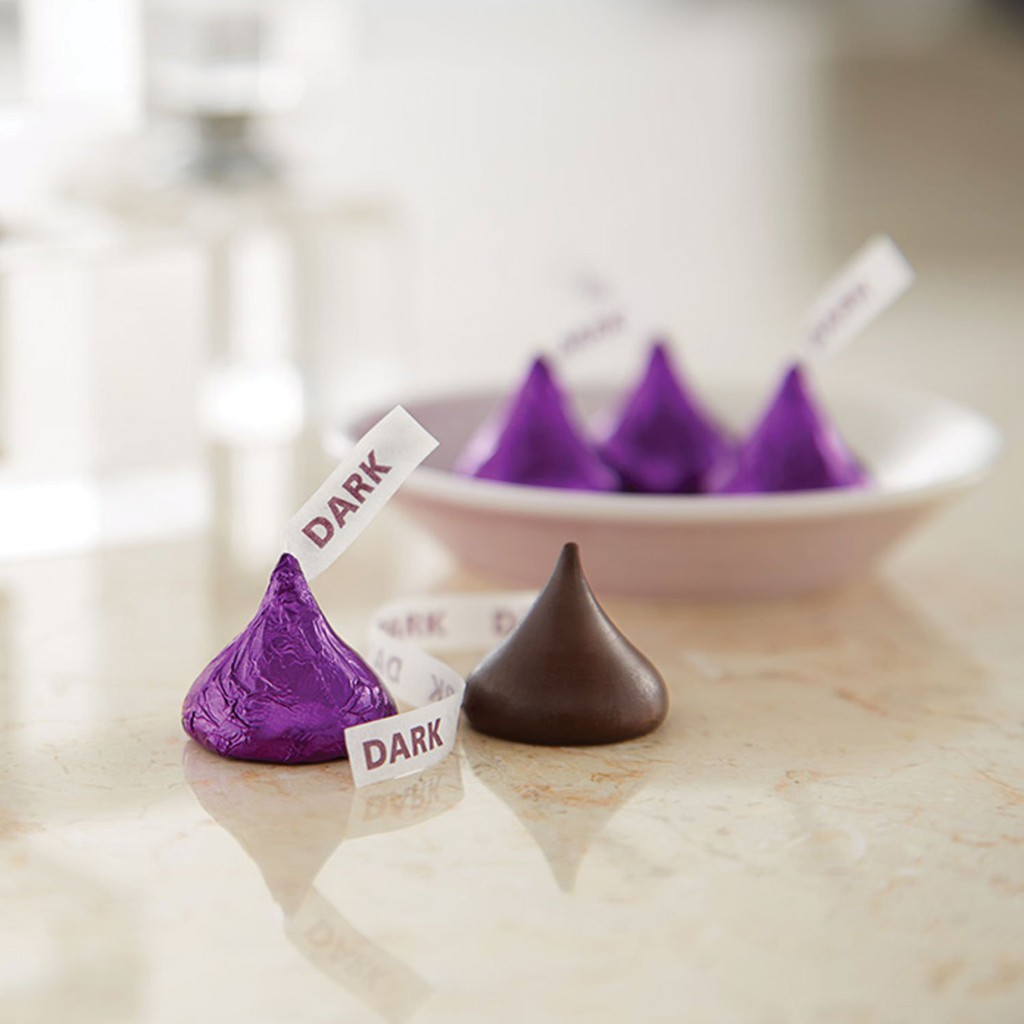 Socola Hershey Kisses Tím Đắng Lớn - Socola Mỹ