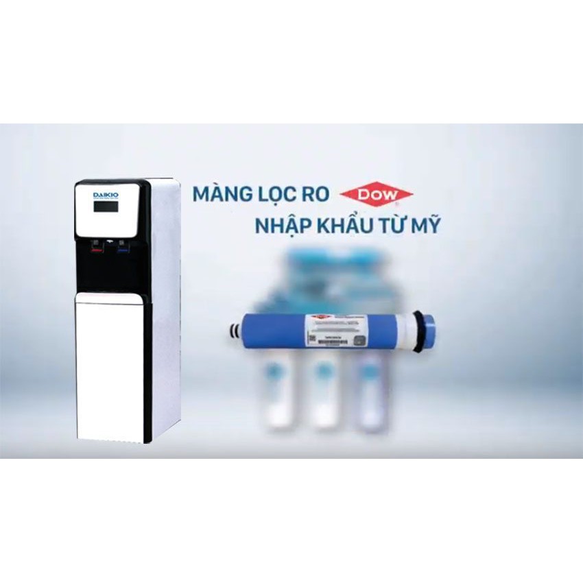 Máy lọc nước nóng lạnh Daiko DAW-40508C Công nghệ lọc: Thẩm thấu ngược  Màng lọc: Màng RO DOW Aqualast nhập Mỹ