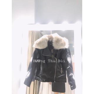 ÁO DA CỔ LÔNG THÁO RỜI SIÊU HOT .