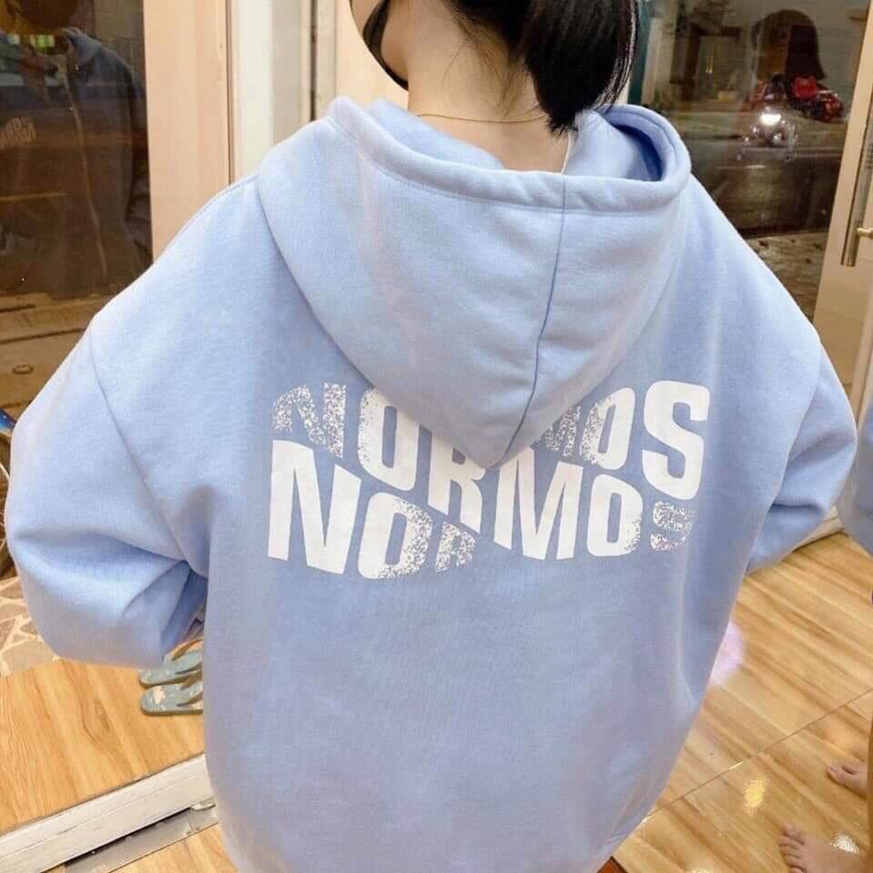 Áo khoác hoodie Chống Rét Cho Nam Nữ Form Rộng in hình Normos Kiểu Unisex có dây kéo Ulzzang XUKA SHOP | BigBuy360 - bigbuy360.vn