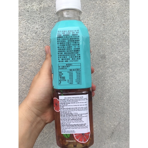 Hồng Trà Ceylon Green Time Chai 580Ml