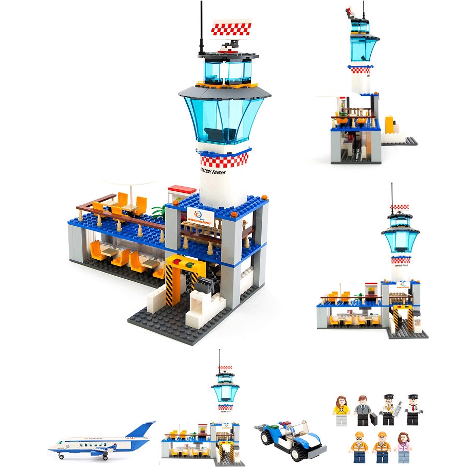 Bộ Đồ Chơi Lego Xếp Hình Sân Bay 652 Chi Tiết Cho Bé