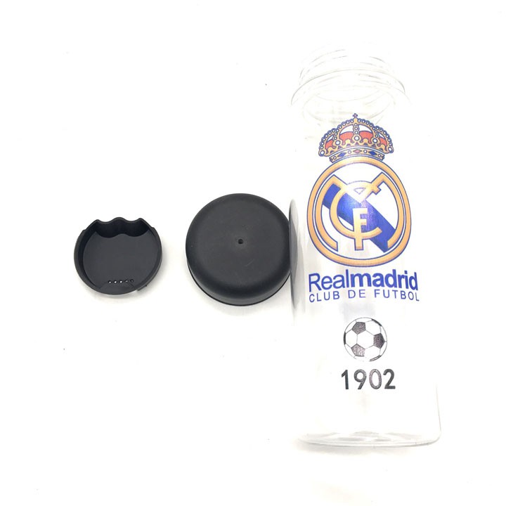 [ToyspaceVN] Bình Nước Real Madrid Câu Lạc Bộ Bóng Đá - 500ML Phụ kiện 3 Món