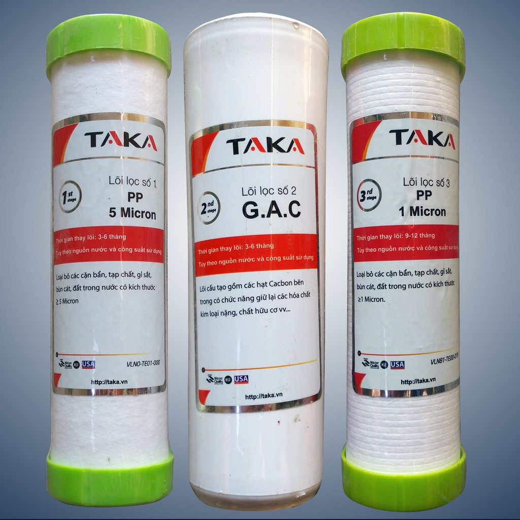 Bộ lõi lọc nước 1 2 3 Taka (dùng cho máy lọc RO) | BigBuy360 - bigbuy360.vn