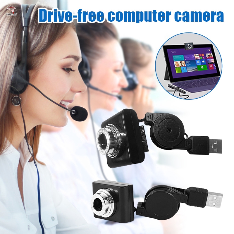 【COD】 Camera máy tính không có trình điều khiển webcam Hướng dẫn sử dụng Focus Plug and Play HD USB Camera cho gia đình