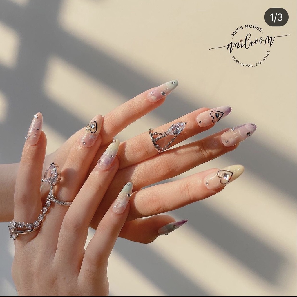 Set 25 Charm Nail Đá Sáng Loai 1, Nhiều Size - Vani Store [KIRA00102]