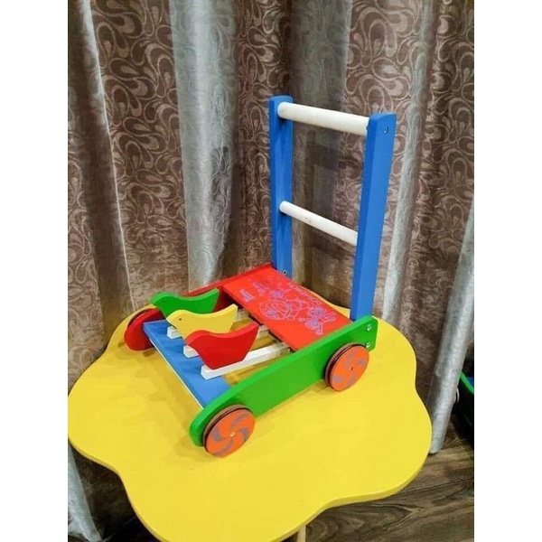 Xe Tập Đi Gà Mổ Thóc Bằng Gỗ Cho Bé