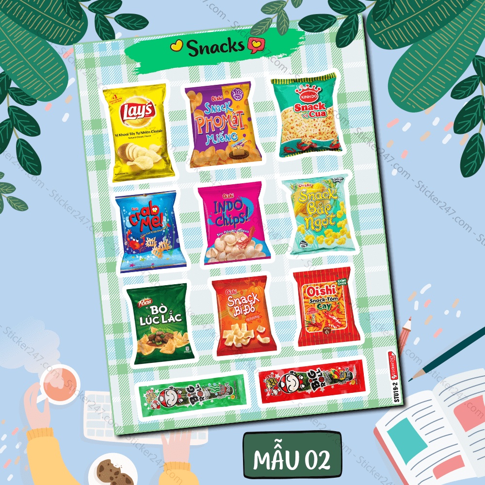 Sticker Nước Uống, Đồ Ăn Dễ Thương Dán Sổ, Bình 🌈𝑭𝒓𝒆𝒆𝒔𝒉𝒊𝒑 Sticker Cute Trang Trí Toploader, Ly Giữ Nhiệt Cute Chống Nước
