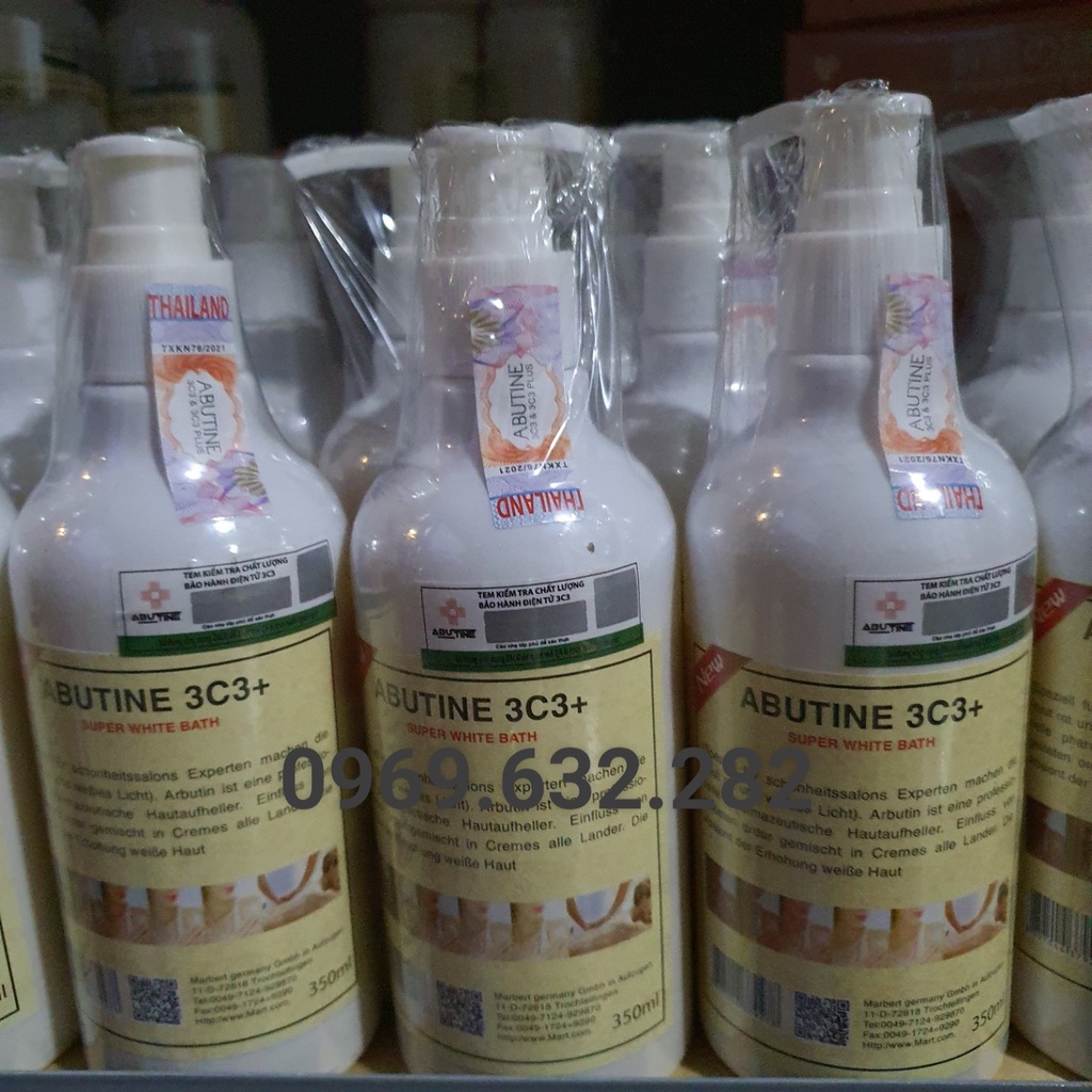 Tắm Trắng Abutine 3c3 (350ml)_ Tắm Trắng Body