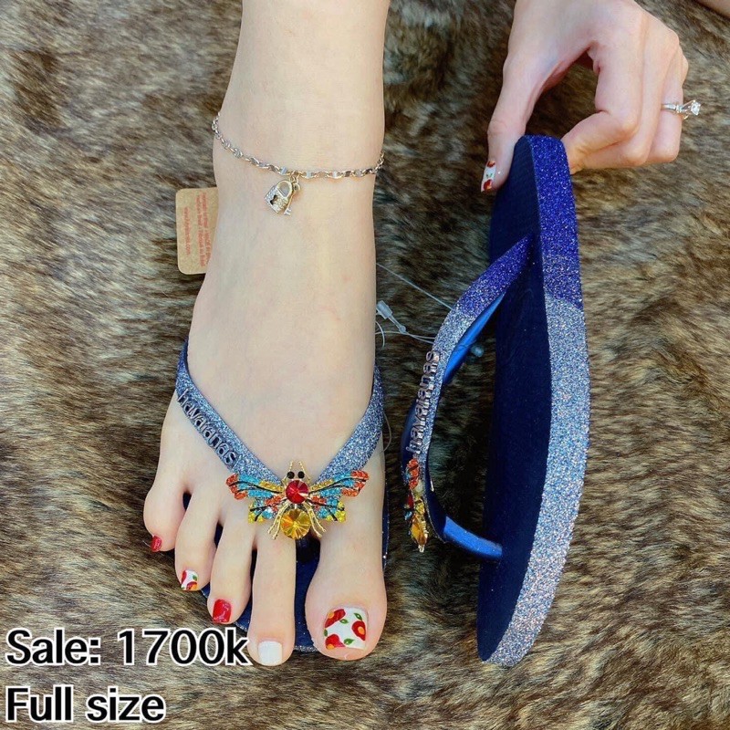 Kim tuyến ombre xanh havaianas