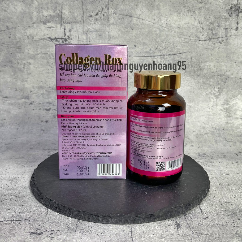 COLLAGEN ROX Q10 bổ sung Collagen, vitamin, hỗ trợ làm đẹp da, trắng sáng da