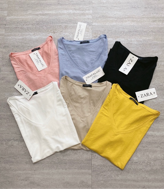 bán sỉ áo phông giấy nữ cổ tim Z.Ra hot hit (ảnh thật + video) | BigBuy360 - bigbuy360.vn