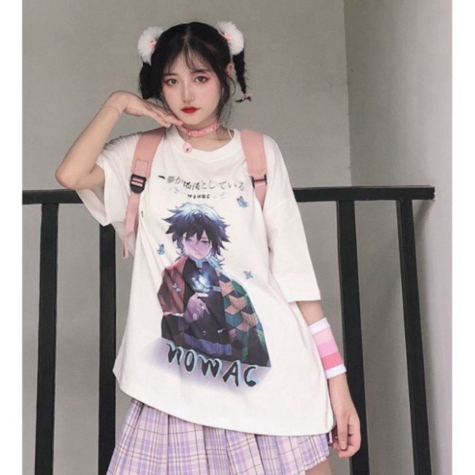 ÁO THUN, ÁO PHÔNG TAY LỠ UNISEX FORM RỘNG OVERSIZE ANIME M409 KL SHOP HP SHOP 5tingSHOP