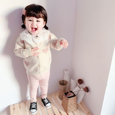 Áo Khoác Cardigan Len Phong Cách Hàn Quốc Cho Bé Gái