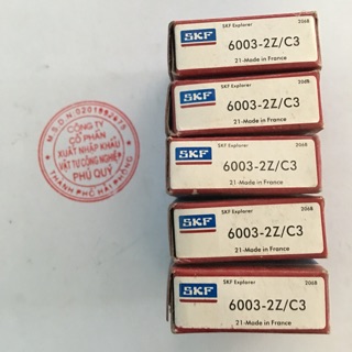 Vòng bi bạc đạn skf 6003 2z/c3