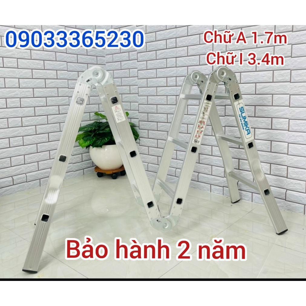 THANG NHÔM GẤP 4 ĐOẠN SUMIKA SK603 - Sk604