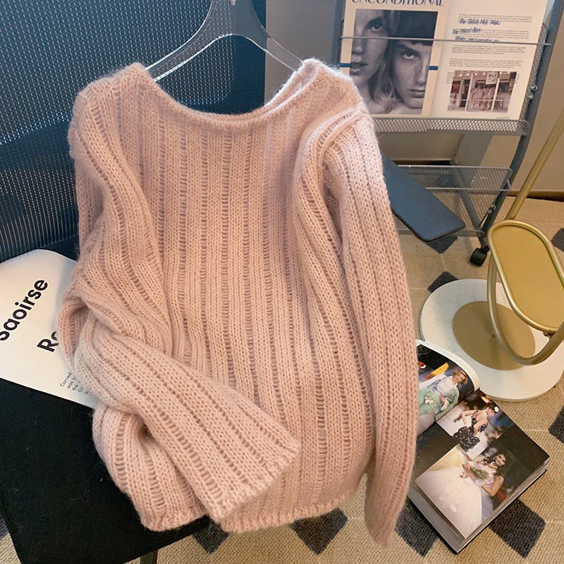 Áo Sweater Thiết Kế Mới Ngọt Ngào Thời Trang Mùa Thu Theo Phong Cách Hàn Quốc Cho Nữ