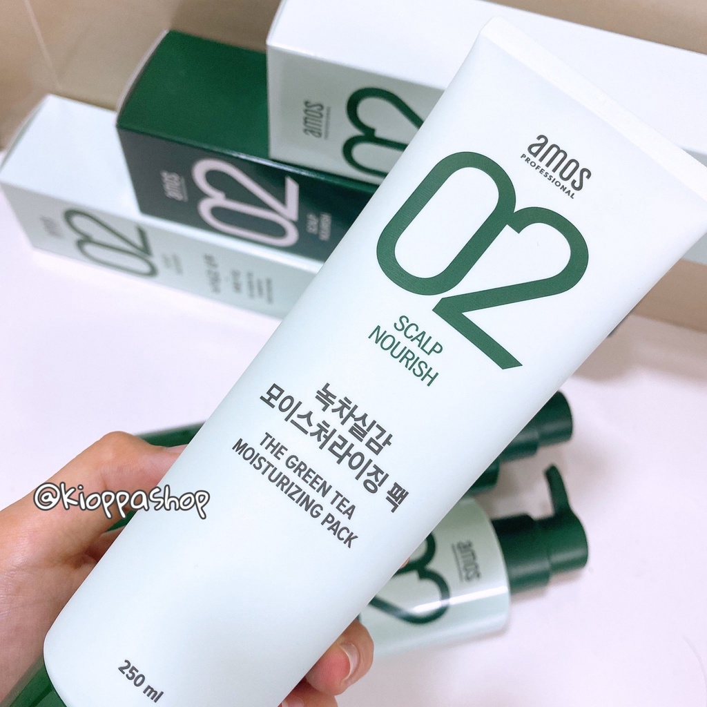 Dầu Gội & Xả Chống Rụng Và Kích Thích Mọc Tóc Trà Xanh Amos Professional 02 Scalp Nourish The Green Tea