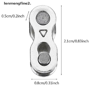 {FCC} 2Pcs Portable Bicycle Chain Master Link Joint Connector 6/8/10 Speed Quick Clip {lenmengfine2.}