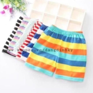 Quần chục đùi cotton kẻ cho bé