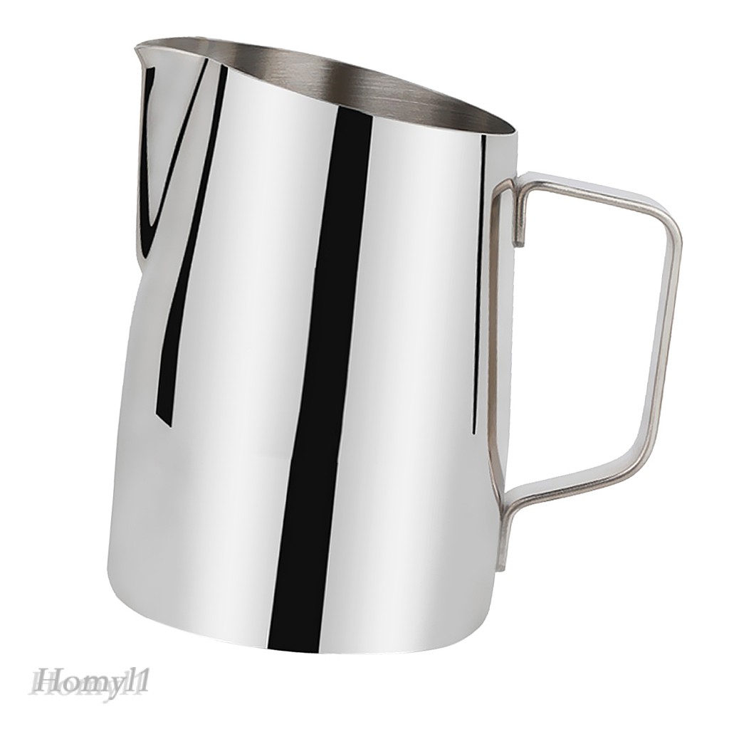 [HOMYL1] Stainless Steel Coffee Frothing Milk Jug Pitcher Art Making 450ml/700ml