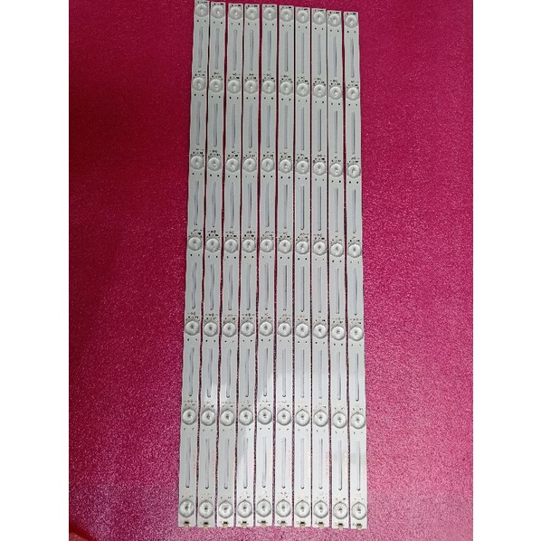 10 thanh led 7 bóng 3v độ cho tivi 32 inh