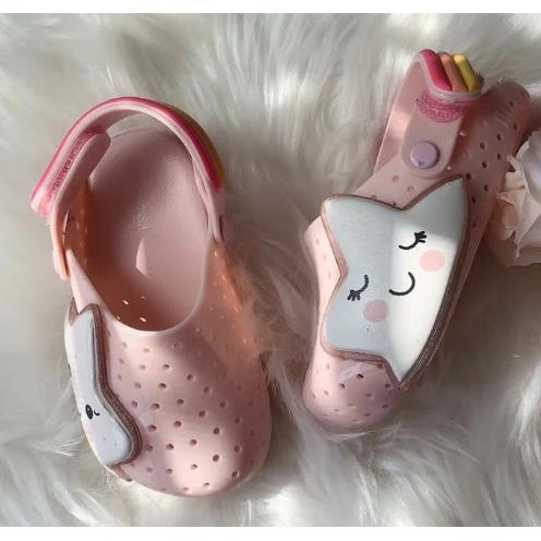 Sục Melissa nhựa thơm cao cấp ngựa Pony màu hồng cực yêu cho bé