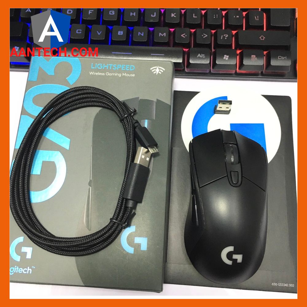 Chuột Máy Tính Logitech Không Dây G703 Lightspeed Led Gaming Mouse Laptop Pc Chơi Game