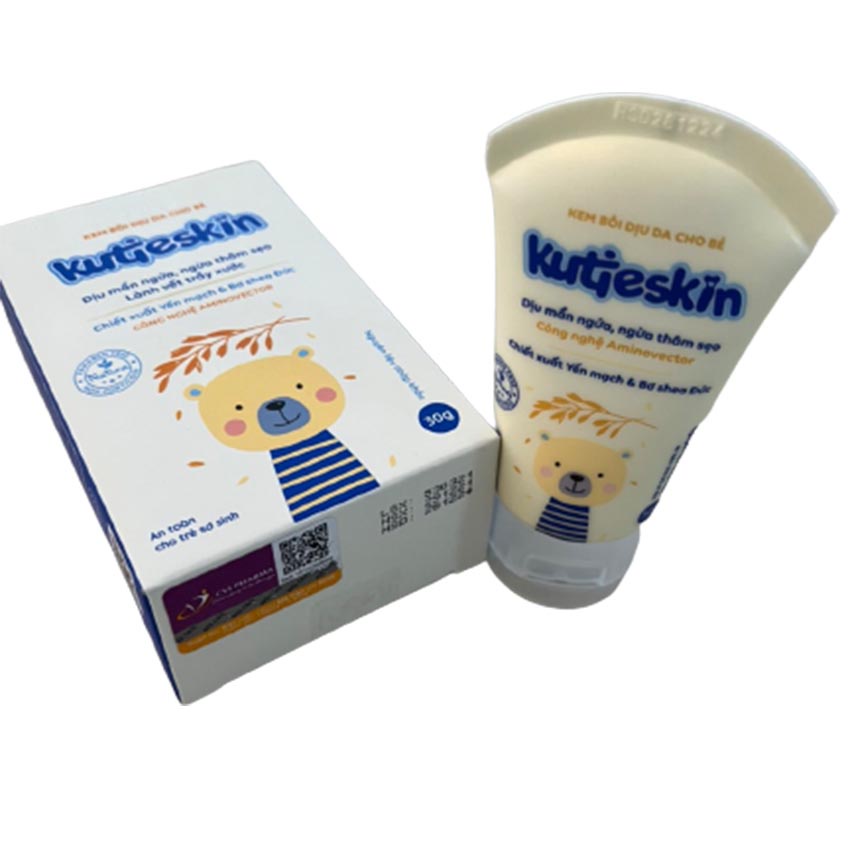 Kem Bôi Dịu Da Cho Bé Kutieskin 30g , ngừa thâm sẹo , Cvspharmacy
