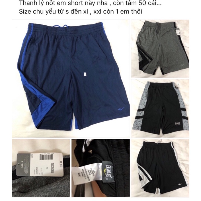 Quần đùi thun thể thao xuất dư cho nam có big size