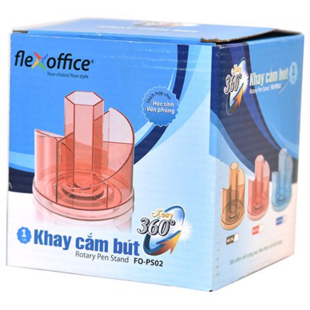 Khay Cắm Bút, Khay Đựng Bút TL FO-PS02 Chất Liệu Nhựa Cao Cấp - An Toàn, Thiết Kế Xoay 360° Độc Đáo