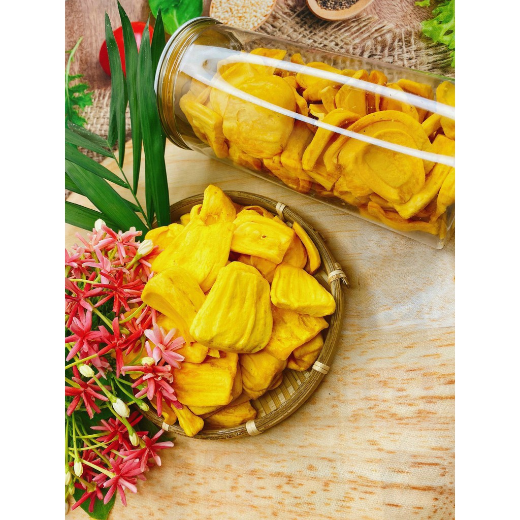 Mít sấy xuất khẩu cao cấp lon 200g - Ăn vặt TNmart