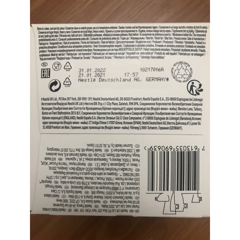 [Sẵn] Cafe viên nén Dolce Gusto có sẵn | BigBuy360 - bigbuy360.vn