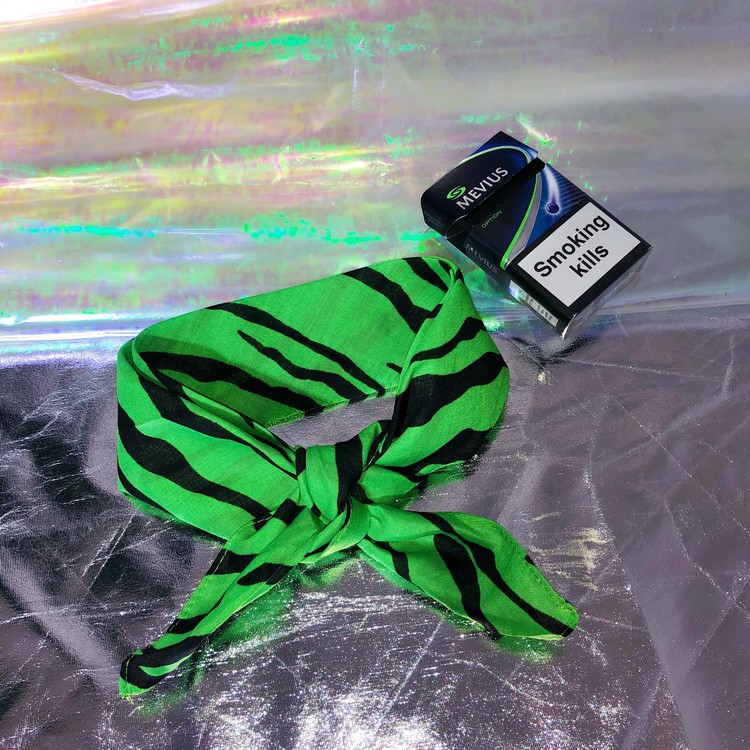 Khăn Turban Vuông Họa Tiết Động Vật Y2k American 8090 Cho Nữ