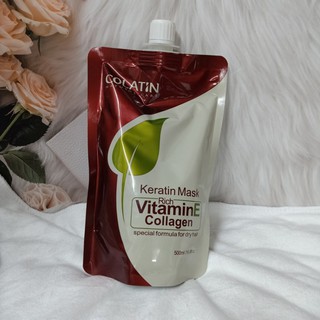 Hấp phục hồi ,ủ tóc Colatin Vitamin E ,Collagen Mask siêu mền mượt phục hồi tóc hư tổn 500ml