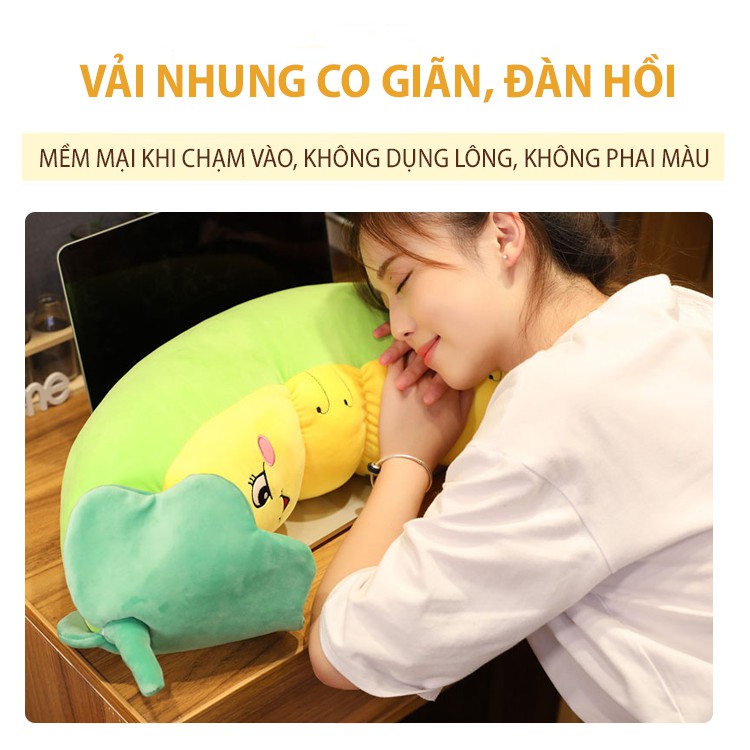 Thú nhồi bông hình con sâu, gối ôm hình con sâu nhồi bông cute - Otama Bedding
