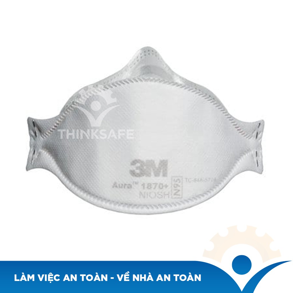 Khẩu trang N95 3M 1870+ dùng trong phẩu thuật đạt chuẩn N95 và P2, chống bụi, phòng độc, phòng dịch - Bảo Hộ thinksafe