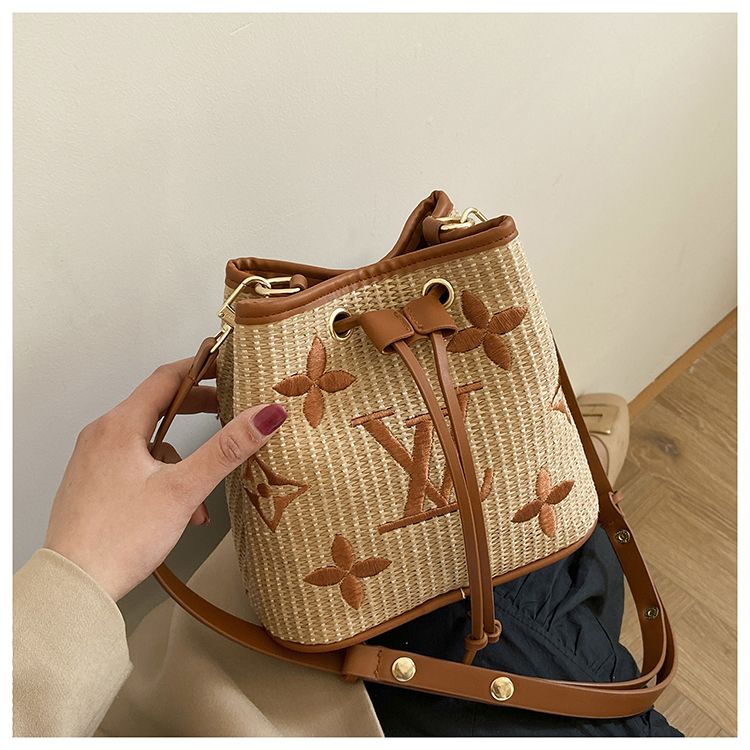 2021 Thời trang mới Louis Vuitton Nữ LV Linen Cotton Shoulder Sling Túi Túi xách Túi xách Túi xách