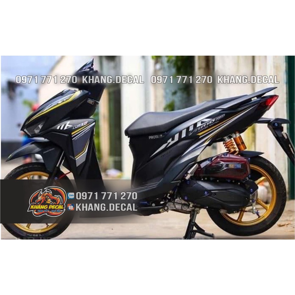 Tem rời Vario soc xám Xe Trắng / Đen