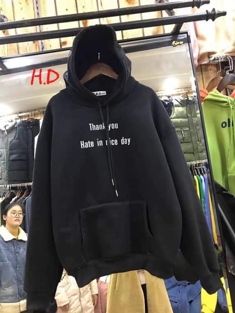 Áo hoodie thank you HĐ11