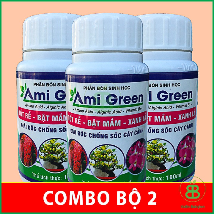 Phân Bón Lá Sinh Học Ami Green 2 Chai