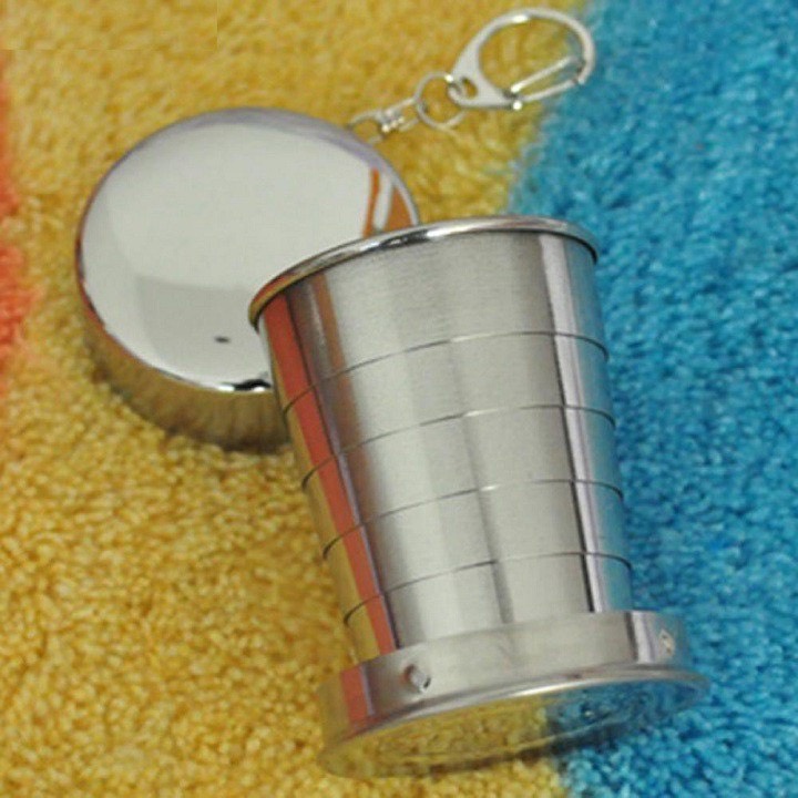 CỐC GẤP GỌN LÚA MẠCH VÀ INOX 140ml TIỆN DỤNG