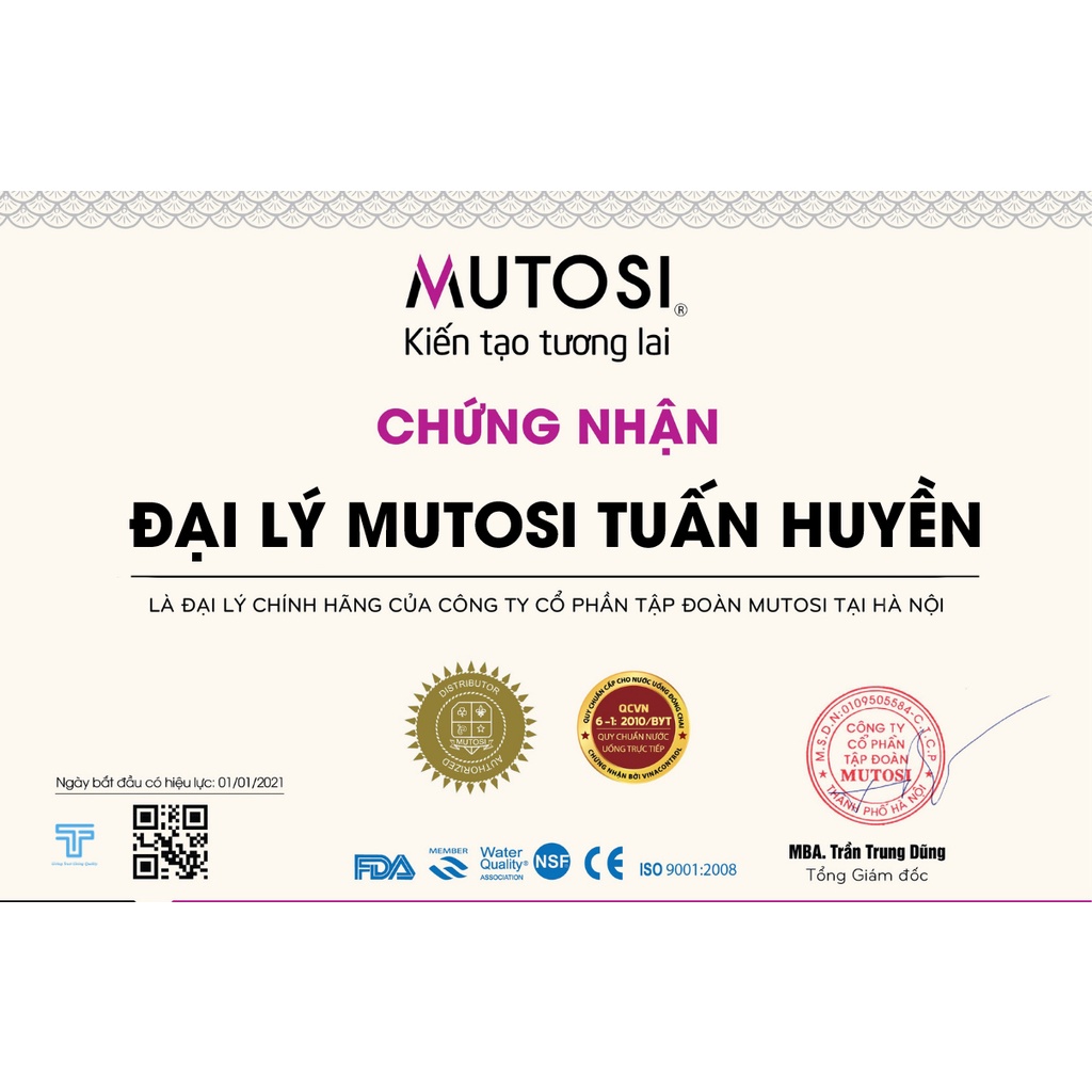 Lõi lọc nước số 123 MUTOSI chính hãng