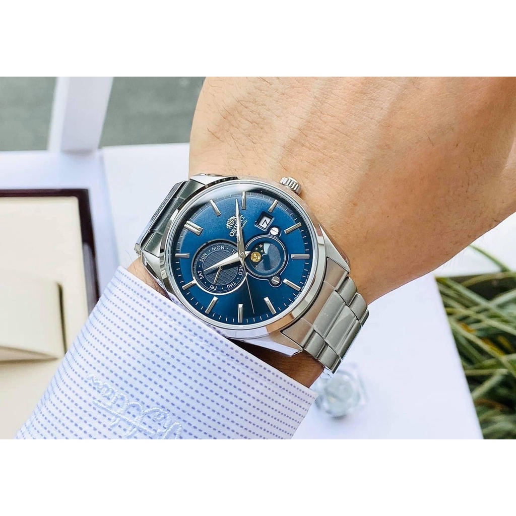 Đồng Hồ Nam ORIENT Sun And Moon Gen 5 2021 RA-AK0308L10B Chính Hãng Tặng Dây Da Cao Cấp