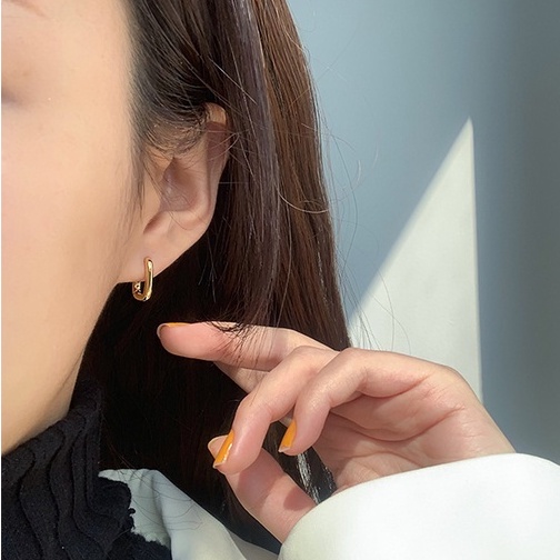 Khuyên tai basic, bông tai S925 không gỉ kiểu dáng đơn giản độc đáo KT22