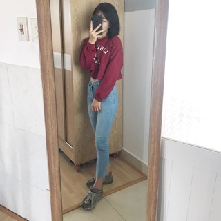 Áo Crop tay dài