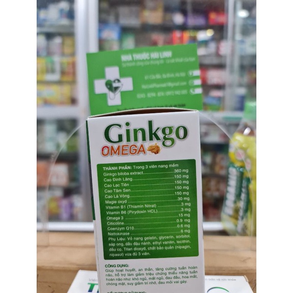 [CHÍNH HÃNG] GINKO OMEGA - Giúp tăng cường tuần hoàn não, giảm suy giảm trí nhớ