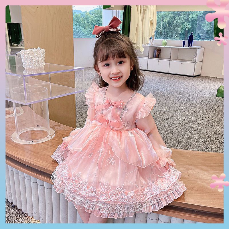 Đầm Công Chúa Lolita Tay Dài Thời Trang Mùa Thu 2022 Mới Cho Bé Gái